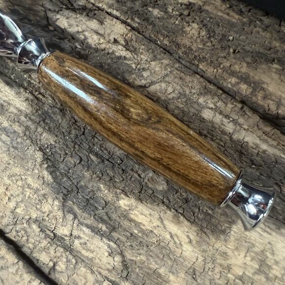 Imperium Shaving Handmade zebra wood Luxury Razor - Fits Gillette Mache 3/Fusion - Picture 6 of 6